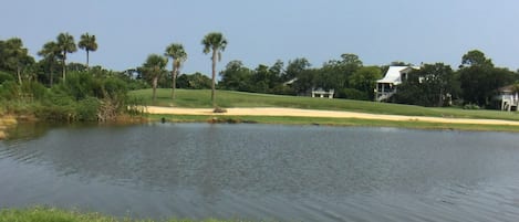 Sea Palms 18th green and lagoon view