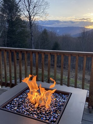 Sunset on the back deck!
