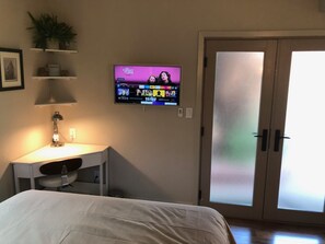 Dark shades available for all windows
for day sleepers.