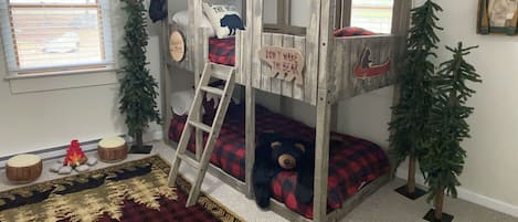 Kids twin bunk bed
“The Cub Cave “