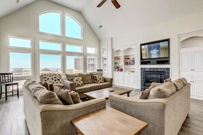 Third-Level Living Room with Deck Access