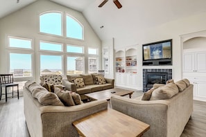 Third-Level Living Room with Deck Access