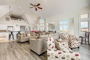 Third-Level Living Room with Deck Access