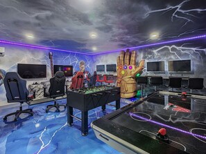 Welcome To Infinity Oasis! Incredible Air-Conditioned Avenger Themed Game Room