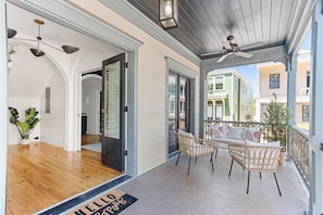Charleston Style Porches to Enjoy Meals and Coffee Al Fresco!