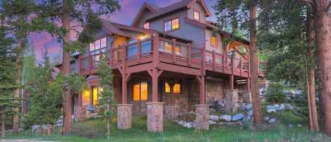 Summer view of the home at Sunset.