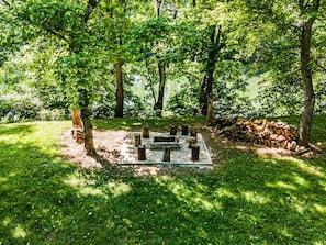 Fire Pit overlooking South Branch Potomac River