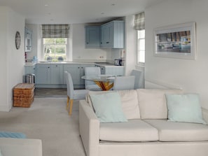 Open plan living space | Apartment 3, Salcombe