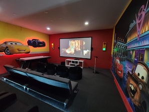 Brand new movie theater with karaoke station!!!