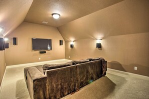 Media Room | Free WiFi | 2-Story Home