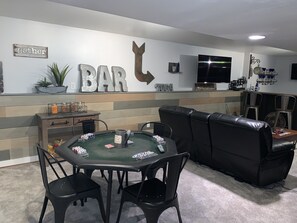 basement lounge area