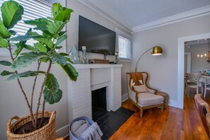 Living Room - Oak is equipped with smart tvs around the house so you're able to watch any platform you wish.