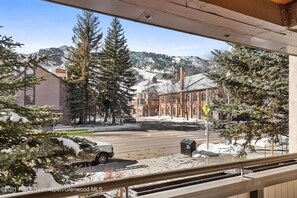 View of Aspen and Mountain from Private Balcony