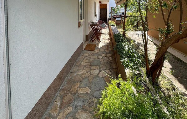 outside