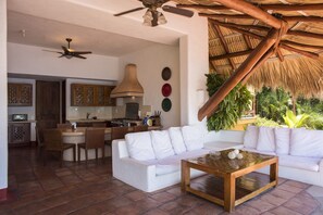 Kitchen Poolside Salon Villa Bahia at Pacific Vacation | StayPV