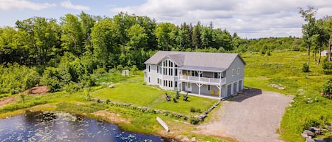 Enjoy 22 acres, 7 ponds, meadows, and forest nestled in the Green Mountains.