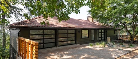 2-car garage and 2-car driveway at front of the house