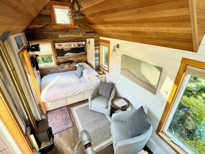 Bird’s eye view of living area
