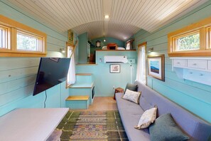 Sleeper futon in the living area
