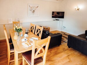 Dining Area | Goose Cottage - Celtic Haven Resort, Lydstep, near Tenby