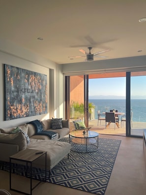Living Room with ocean views