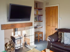Living room with wood burning stove | Breasty Haw, Satterthwaite