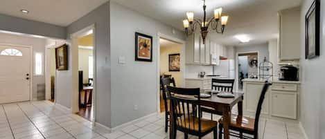 Newly renovated entrance & kitchen areas, which like open arms to welcome you