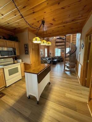 Fully stocked kitchen on main level