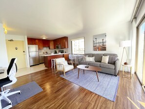 Sit back and relax in the large living area