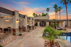 Sunset shot of main house