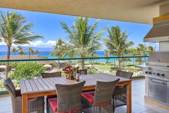 Maui Resort Rentals: Honua Kai Konea 302 – Direct Ocean Front 3BR w/ B.B.Q on Wrap Around Balcony