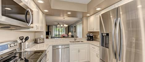 Imagine whipping up a great meal in this newly renovated kitchen.