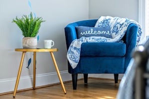 Cozy reading nook in the 1st floor main bedroom.