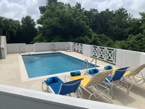 Welcome to Bajan Memories! Our brand new pool deck (built in 2021) 