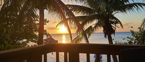 Sunset from the main deck