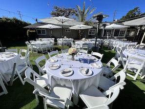Espace banquet en plein air