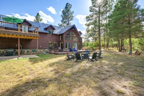 Exterior | Upper & Lower Decks | Spacious Yard | Fire Pit