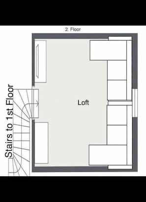 Loft- a rare second indoor living area! 