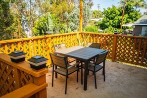 Patio overlooking the canyon