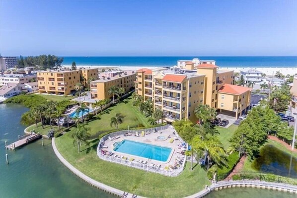 Proerty located on the intraocoastal and across from the beach