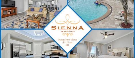 Sienna on the Coast #404. Fourth floor near elevators.