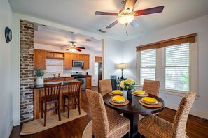 Open space Dining Room and Kitchen. 