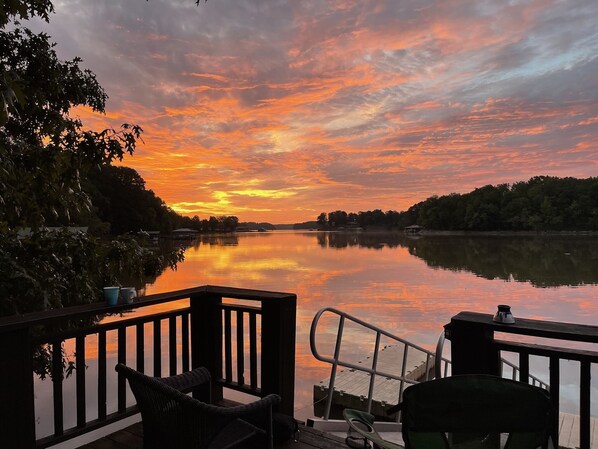 Dock at sunrise