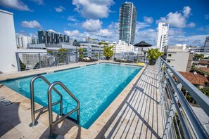 Enjoy sunbathing by the pool