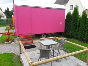 großer Bauwagen-Großer Bauwagen pink