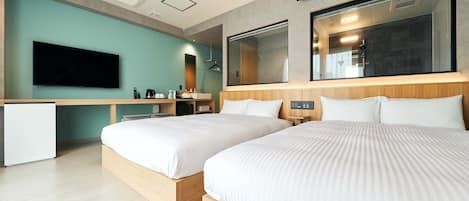 [7th floor] Twin room / Room based on refreshing green is a spacious design of 28 square meters!