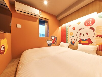 [Panda room for shopping / Twin on the top floor] This is the largest room with a passage at your feet.