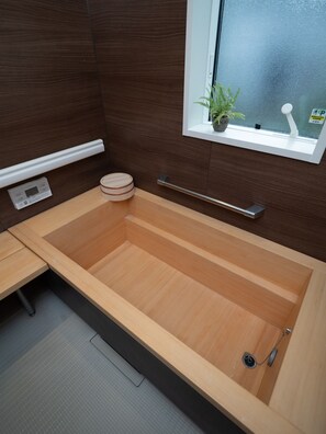 Japanese style bathroom is available as an option Hinoki bath can be used as an option