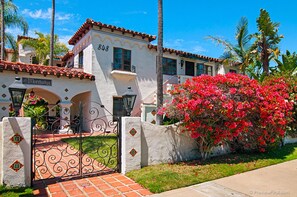 Beautiful landscaped entrance