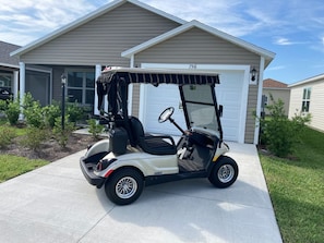 Gas cart included in rental.